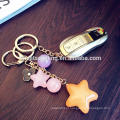 Acrílico da forma da estrela do aliexpress keychain plástico por atacado promocional